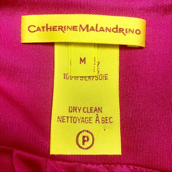 NWOT Catherine Malandrino Hot Pink Halter Dress - Picture 7 of 7